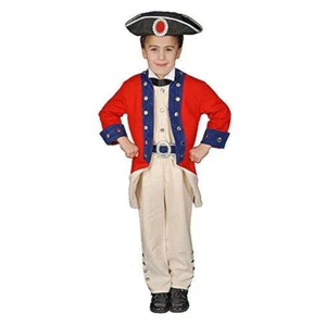 Child Boy's Colonial Soldier Uniform by Dress up America 3 sizes - Picture 1 of 1