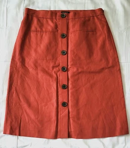 Ann Taylor Factory A-Line Faux Button Skirt Size 4 - Picture 1 of 5