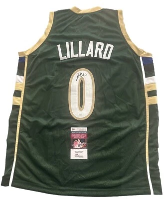 Damian Lillard Signed Milwaukee Bucks Custom Jersey (JSA) - Image 1 of 3