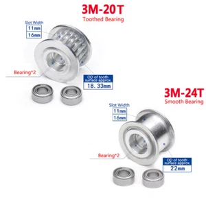 Polea de correa de distribución de ralentí 3M 20T rueda síncrona para correa de 6 mm 10 mm 15 mm de ancho - Imagen 1 de 4