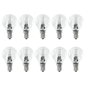 10 x Eco Halogen Tropfen Kugeln Glühbirnen 18W = 25Watt E14 Glühlampen dimmbar - Bild 1 von 2