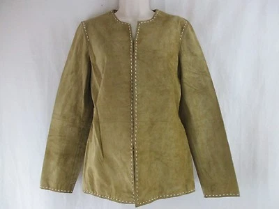 Inc International Concepts New Brown Faux-Suede Jacket Size M   $119.5  +A-17 - Image 1 of 4
