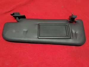 2012 2013 2014 2015 Fiat 500 Sport LEFT DRIVER Sun Visor Black w/ Mirror - Picture 1 of 4