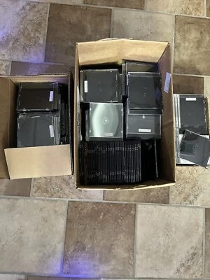 🔥🔥🔥 Lote de 100 fundas de CD estándar USADAS **LEER DESCRIPCIÓN** Foto 1 de 3