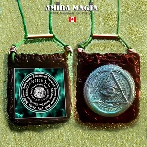 Esoteric Jewelry Necklaces Pendant Illuminati Symbol Masonic All Seeing Eye Seal - Picture 1 of 24