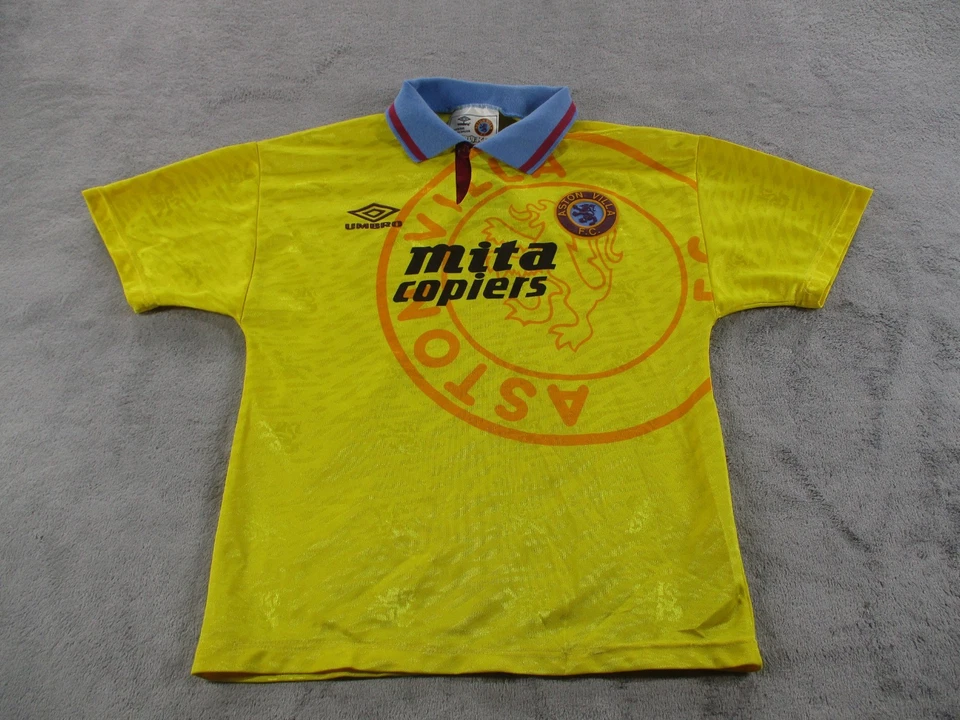 RARE Vintage Aston Villa 1991 1993 Third Umbro Football Shirt Soccer Jersey XS - Image 1 of 4