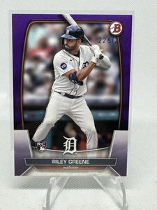 2023 bowman paper purple riley greene #90 /250 - Picture 1 of 2