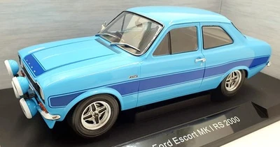 Model Car Group 1/18 Scale MCG18386 - Ford Escort MK1 RS2000 - Blue - Image 1 of 4