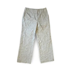 Ann Taylor Loft Women's Gray Wool Blend Wide Leg Tweed Trousers Size 2 P - Picture 1 of 6