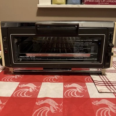 Horno tostador vintage Proctor Silex limpieza continua 0221AL cromo/marrón/beige Foto 1 de 4