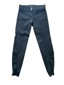 Dover Saddlery Riding Pants Womens Black Wellesley Tech Breech Equestrian Sz 24 - Picture 1 of 7
