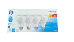 GE Soft White LED Indoor Floodlight 9W (65W Equivalent) Dimmable BR30 - 4pk - Picture 1 of 2