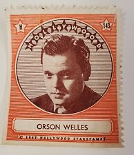 Orson Welles 1947 Movie Star Stamp Sticker Trading Card Hollywood Legends