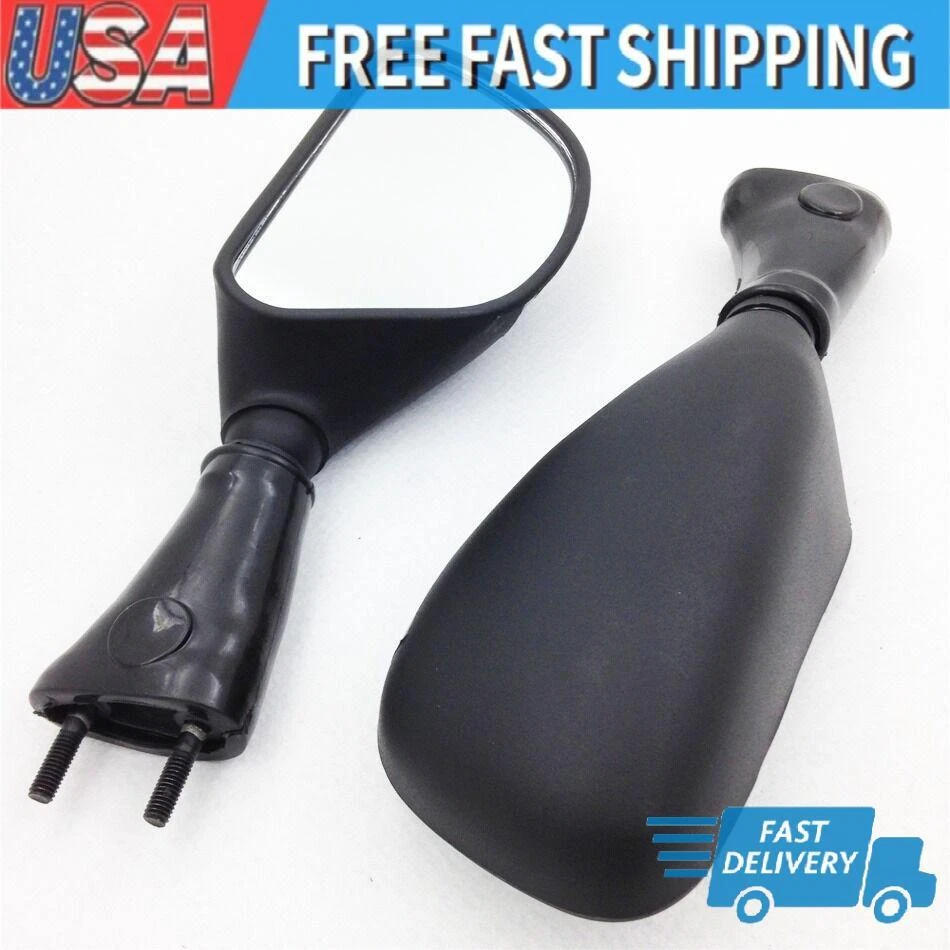 Espejos retrovisores laterales negros para motocicleta Kawasaki Ninja 650R 2006 2007 2008 Foto 1 de 4