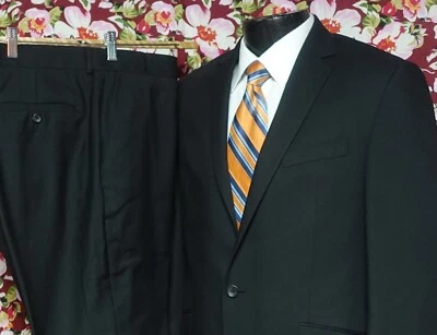 Kenneth Cole Reaction Classic Fit Black Suit 42L - Image 1 of 4