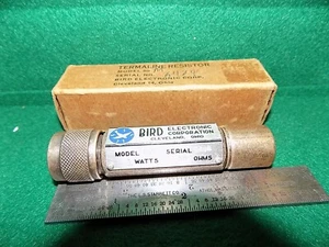 (1) Termalina BIRD 50 ohmios 5 vatios Mod 80M Ser. 6484 N-Male nuevo de lote antiguo - Imagen 1 de 1