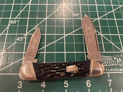 Cuchillo de canoa Schatt and Morgan 1997 hueso jigged marrón 042264 Foto 1 de 4