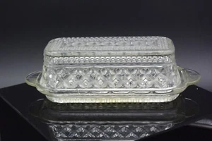 Wexford Butterdose mit Deckel Anchor Hocking Pressglas. Vintage. 1/4 lb. - Bild 1 von 7