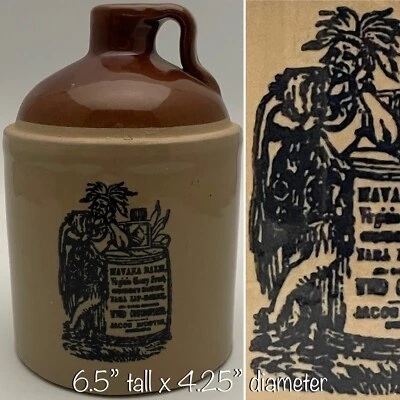 Holt Howard Brown Beige Syrup Jug Bottle 1949-54 Made in USA 6.5"tall x 4.25"dia Foto 1 de 4