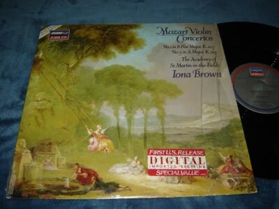 London Jubilee 411 707-1 LP EXC shape Iona Brown - Mozart Violin Concertos 1 & 5 - Image 1 of 2