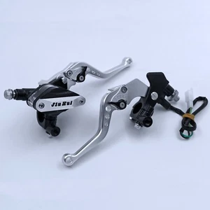 Juego de palancas de freno de embrague de 7/8"" depósito de cilindro maestro apto para motocicleta Suzuki - Imagen 1 de 5