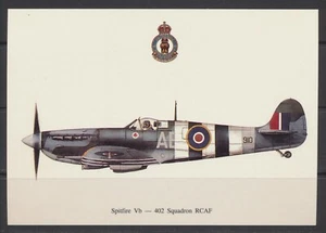 1970s Canada/UK ~ 1944 WW2 Spitfire ~ RCAF 402 Squadron ~ Westhampnett, Sussex - Imagen 1 de 2