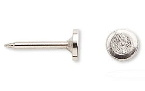 10 Silver Imitation Nickel-Plated Brass 5mm Tie Tacs to Make Anything a Tie Tac - Picture 1 of 2