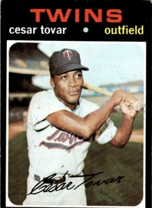 Topps Cesar Tovar 1971 gemelos de Minnesota #165 - Imagen 1 de 2