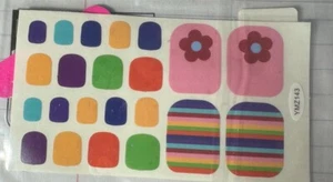 5 Pk Toe Nail Art Stickers - Picture 1 of 5