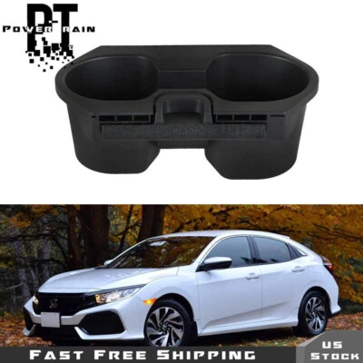 Portavasos negro para Honda Civic 83446TBAA01ZA 2016-2018 consola central Foto 1 de 4