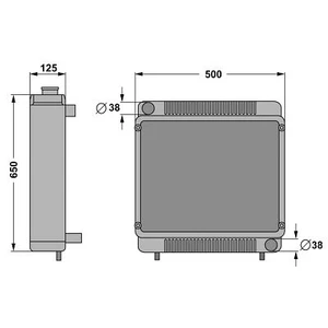 Radiador para Same Iron 130 150 - Imagen 1 de 1