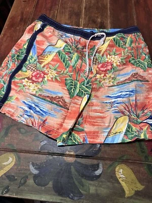 Bañador Tommy Hilfiger vintage para hombre talla XL estampado floral hawaiano surf Foto 1 de 4