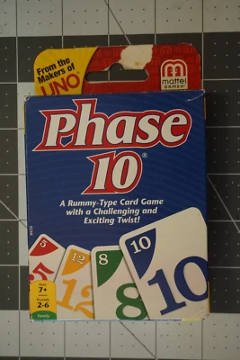 Juego de Cartas Mattel Fase 10 (W4729) Totalmente Nuevo Foto 1 de 3