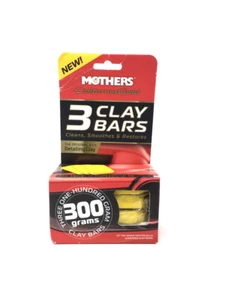 Mothers California Gold Clay Bars Cleans, Smoothes & Restores x 3, 100g Bars - Picture 1 of 1