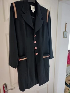 Joseph Ribkoff ladies 2 piece suit, black/tan, size 10 - Picture 1 of 2