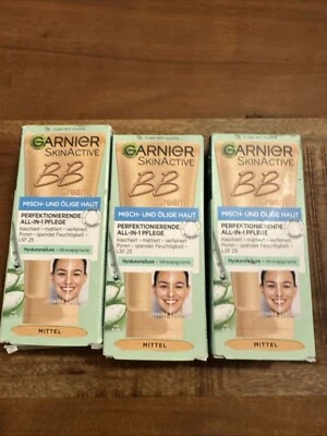 Garnier Oil-Free All-in-1 Tinted BB Cream SPF 25 50ml, Light / Medium - Bild 1 von 4