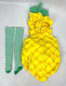 Carter’s Baby Girl 18 months Yellow Pineapple Halloween Costume Tights - Picture 1 of 7
