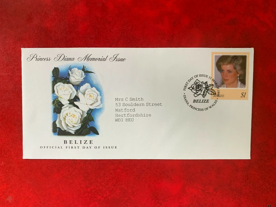 BELIZE 1998 FDC PRINCESS DIANA MEMORIAM - Image 1 of 1