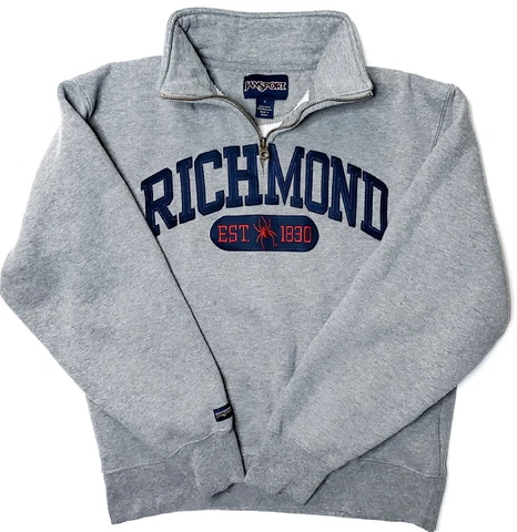 University Of Richmond Spiders Jansport Pullover 1/4 Quarter Zip Sweater - Small Cover