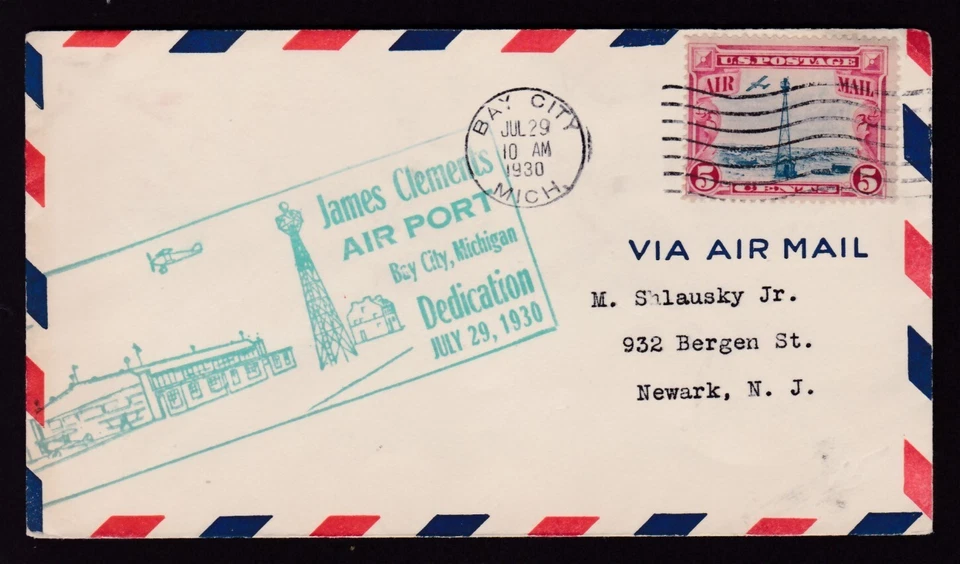 BAY CITY, MICH., DEDICATION JAMES CLEMENTS AIR PORT - 1930 - Image 1 of 1