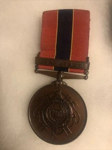 Medalla y broche de servicio largo de la Asociación Nacional Británica de Bomberos Reino Unido C. Primera Guerra Mundial - Imagen 1 de 24