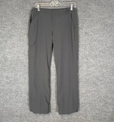 Eddie Bauer Tech Pants Womens 4 Gray Fleece Lined Performance Stretch Outdoors - Image 1 of 4