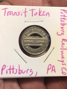 Ficha de tránsito - Pittsburg Railways Co - Pittsburg, Pennsylvania - Imagen 1 de 6