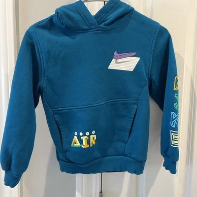 Nike Air Niños Jóvenes Pequeña Sudadera con Capucha Verde Azulado Sudadera con Capucha Envío Gratis Foto 1 de 4
