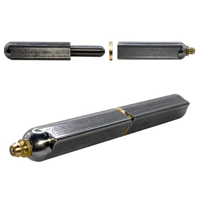 SIDCO SUPPLY 6” Weldable Bullet Hinges – Weld On Barrel Hinges – 6.24 Inch x .979 Inch