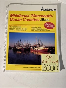 Middlesex Monmouth Ocean County New Jersey Atlas 2000 Hagstrom Straßenführer Karte - Bild 1 von 20
