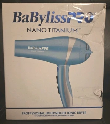 BABYLISS PRO Nano Titanium Professional Lightweight Ionic Hair Blow Dryer New OB - Image 1 of 4