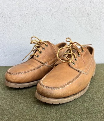 Zapatos Blucher Marrón LL BEAN Hechos a Mano Años 70 De Colección Mocasines 414 Suela de Goma Vibram 11 Foto 1 de 4
