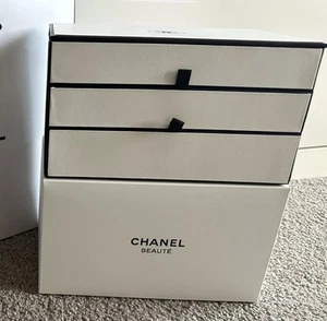 PREOWNED Chanel Beauty Makeup Storage with 2 Drawer Slots Organiser with Mirror - Picture 1 of 6