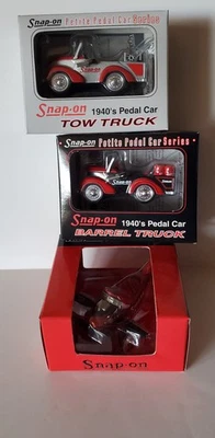 Snap-on 1940s Pedal Cars - Barrel Truck, Tow Truck and Plane 1/12 scale diecast - Image 1 of 4